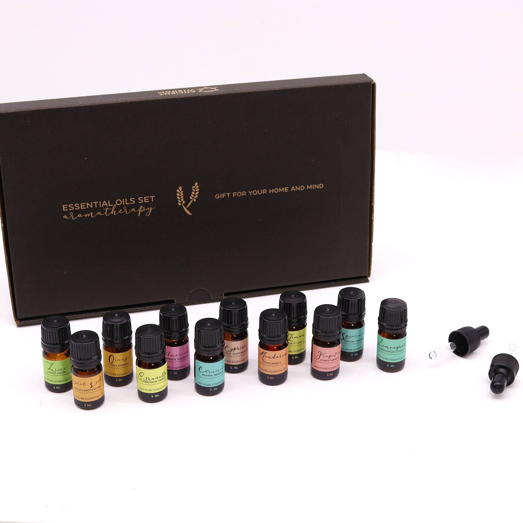 Conjunto de óleos essenciais para aromaterapia - Verão